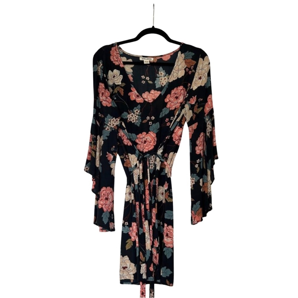 Billabong Always Love Floral Long Sleeve Dress, Size S - Picture 4 of 7